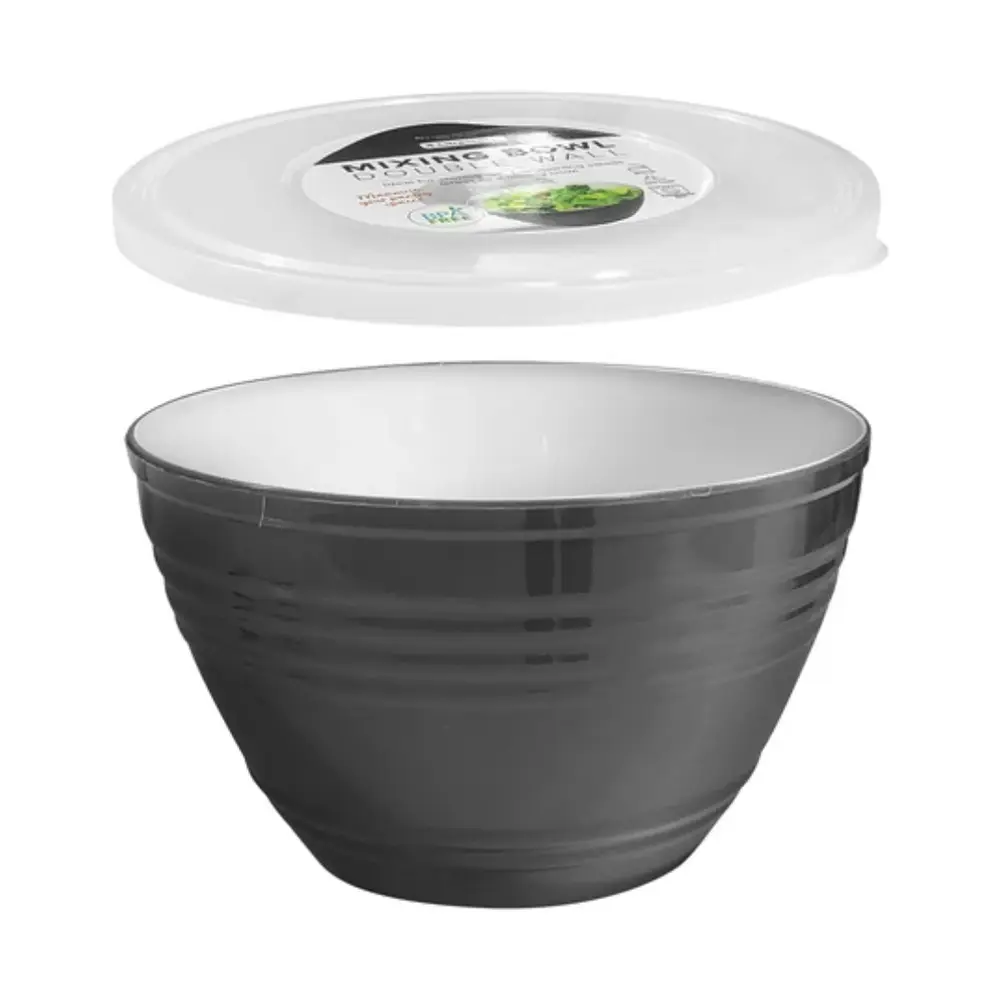 Tô Trộn Đồ Ăn Kèm Nắp, Mixing Bowl Double Wall with Lid, BPA Free (4L) - UNCLE BILLS